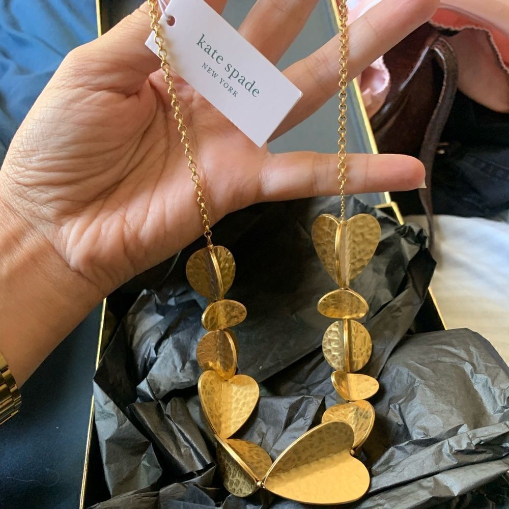 Kate Spade Metal Petal gold Necklace